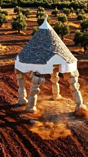 Peaceful ASMR Journey: Robotic Homes with 4 Legs Exploring Cities, Deserts & Mountains