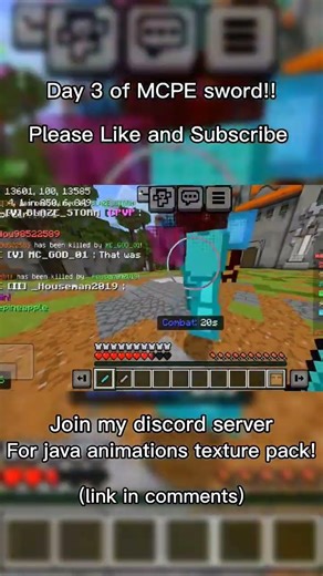 Day 3 of MCPE sword!!