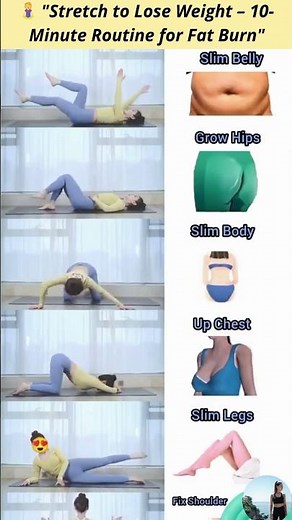 🧘 ♀️ Stretch to Lose Weight – 10 Minute Routine for Fat Burn