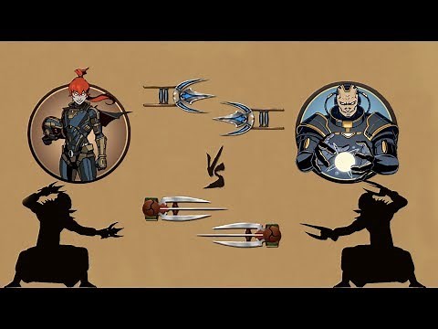 Shadow Fight 2 || Katars vs Monk's Katars 「iOS/Android Gameplay」