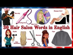 30 Hair Salon Vocabulary Words in American English | Learn with Examples