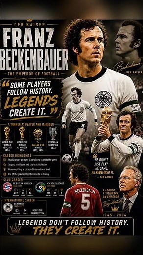 FRANZ BECKENBAUER: The Emperor Who Changed Football Forever 💥