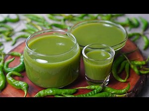 Green Chilli Sauce Recipe | Homemade Green Chilli Sauce | Spicy Green Chilli Sauce | Toasted