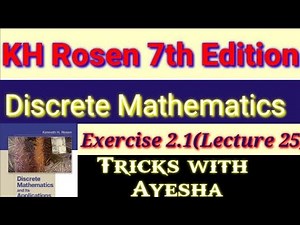 lecture25Exercise2.1Question24,27,32,33Discrete mathematics and its applications7th edition KH Rosen