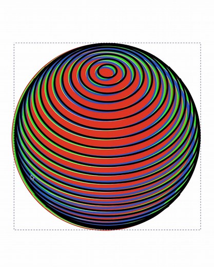 Experimentos de inducción cromática en esferas