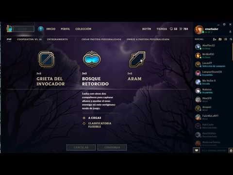 como entrar en una partida League of Legends(Español) Part.2