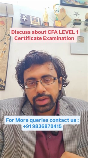 Sourav Sir's Classes on Instagram: "Discuss about CFA Level 1 Certificate Examination covering syllabus overview, exam structure, study strategy, ethics, quantitative methods, economics, financial reporting, corporate finance, portfolio management, practical preparation tips, global career scope, and guidance for finance students and working professionals aiming for top roles in investment, banking, and analytics #CFALevel1 #CFAExam #FinanceCareer #InvestmentBanking #CharteredFinancialAnalyst Fi