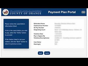 Online Payment Plan Information