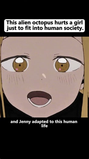This alien octopus hurts a girl just to fit into human societ#anime #animeweeb #animeedit #animegif