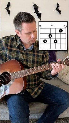 Learn to Play the C7 chord in 20 seconds!!