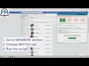 Send reminder to group invites in Facebook™