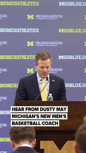 1.5K views | The University of Michigan introduces Dusty May as its new men’s basketball coach. He comes north to the program after six seasons at Florida Atlantic University. : Jacob Hamilton | MLive #uofm #mensbasketball #collegebasketball #ncaa #michigansports | The Ann Arbor News | Facebook