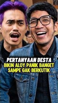 ALOY PANIK SAMA PERTANYAAN DESTA 🤣 #marapthon #desta #aloy #komedi #kocak
