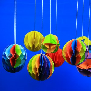 168K views · 104 reactions | To Make Beautiful Paper ball Crafts from Color Paper this is simple to make for you #crafts | Bright Art and Crafts | Facebook