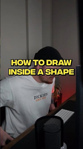 How to draw inside shapes in Adobe Illustrator #illustrator #graphicdesign #illustration #adobe