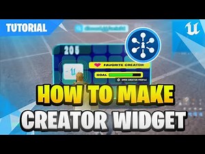 UEFN TUTORIAL | How To Make Creator Widget 👤🎯