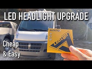 14-22 Ram Promaster LED Headlight Conversion Cheap and Easy