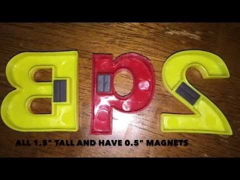 Somasix Magnetic Letters and Numbers