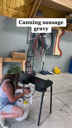Canning sausage gravy! The recipe is different if you arent canning it! Only 2 cups of milk and add 2 tbsp flour once the meat is cooked and before you add everything else! yes, its a rebel canning recipe. Your kitchen, your rules. #canning #sausagegravy #rebelcanning #canningandpreserving #pressurecanning #allamericancanner