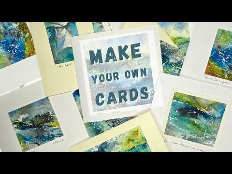 Create Stunning Abstract Watercolour Cards From Scratch