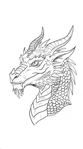 How to draw dragon #drawing #shorts