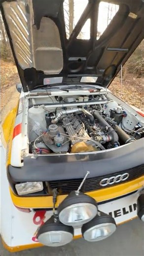 🔥 The legendary engine of the Audi Quattro S1! The 5-cylinder turbo