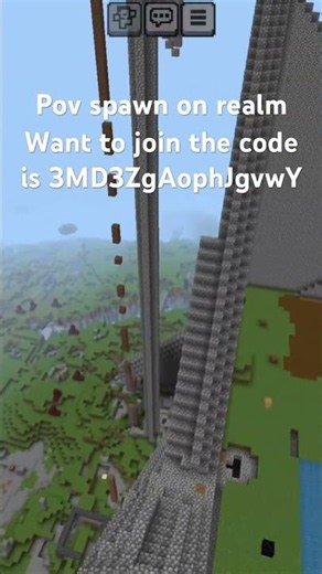 Pov spawn on realm #minecraft #minecraftrealms #minecraftbuilding