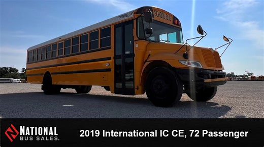 2019 International IC CE, 72 Passenger w/ Air Conditioning - National Bus Sales