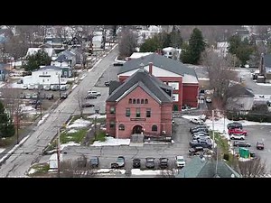 Historic Downtown Houlton, Maine USA - 4K Drone Footage