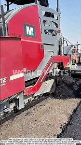High-Precision Asphalt Paver in Action – Road Construction Technology
