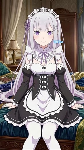 AIにエミリアのメイド服版描いてもらった！！