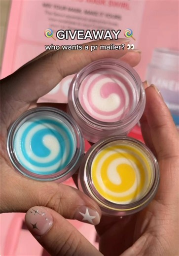 🩷 🌀 GIVEAWAY ALERT! 🌀🩷 Something sweet is swirling your way. Win our Bespoke Lip Sleeping Mask PR mailer featuring three custom-swirled Lip Sleeping Masks made for every mood, every moment, and every swipe. HOW TO ENTER: 🩷 Follow @laneige_us 🩷 Like this post 🩷 Tag your BFF in the comments 🩷 Share this post to your Stories ✨ BONUS ENTRY: Save this post and like the last 3 posts on our feed. Follow us on TikTok @laneige_us for more chances to win. Good luck! * No purchase necessary to ente