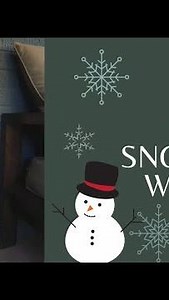 Handpainted Snowman Christmas Sign on Wood