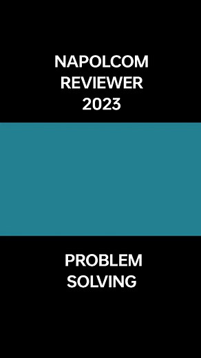1.8K views · 35 reactions | NAPOLCOM REVIEWER 2023 PROBLEM SOLVING #napolcomreviewer2023 #problemsolving #problemsolvingskills #fyp #trend #viral #trending #fypシ゚ #fypシ゚viral #Review #reviewer | Online Review | Facebook