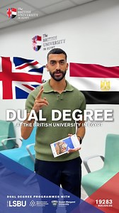 35K views · 58 reactions | Two Degrees. One Campus. Study at The British University In Egypt and graduate with both UK and Egyptian qualifications, Ready for careers anywhere! ✅ Locally powered. |  Globally accredited.  Apply now: 19283 |  www.bue.edu.eg | The British University in Egypt | Facebook
