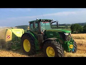 Hauser Lohnunternehmen, KRONE Quaderballenpresse im Einsatz