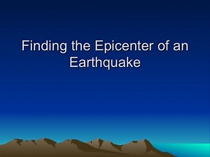 4) Earthquakes