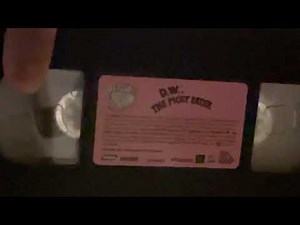 Opening To Arthur: D. W. The Picky Eater 1998 VHS