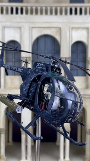 Pro Built Model on Instagram: "Compact, fast, and deadly. This 1:35 ProBuilt AH-6J Little Bird Gunship captures the raw power of special operations aviation — fully hand-built, hand-painted, and weathered for realism. A true centerpiece for any modern military model collection. #ProBuiltModel #LittleBird #AH6J #Gunship #ScaleModel #135Scale #MilitaryModel #HelicopterModel #SOF #SpecialOperations #HandBuilt #HandPainted #ModelHelicopter"
