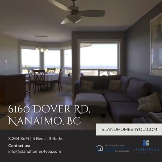 Nanaimo Ocean View Home 🌊 | 5 Bed 3 Bath 3,264 SqFt