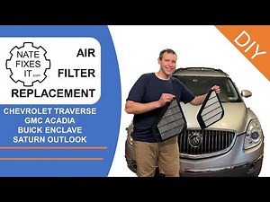 Buick Enclave Air Filter replacement - DIY How to