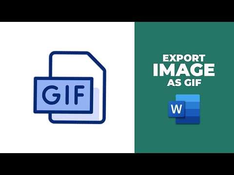 How to export an image from Microsoft Word as a GIF