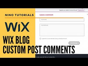 Customize Your Wix Blog Post Comments Section using Velo - Wix Code Tutorial - Wix Tutorial