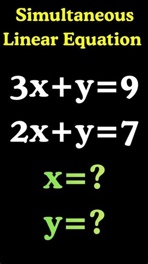 Simultaneous Linear Equations | IGCSE & Grade 9–10 Algebra | Part-7