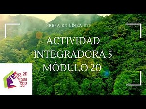 Actividad Integradora 5 Módulo 20 Prepa en línea sep.