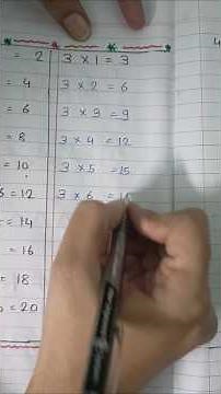 Learn Tables 3 and 4📝😇#easylearning #childrenseducation #kg1kg2 #kidslearning #littlelearners #class