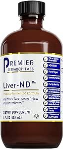 Premier Research Labs Liver-ND - Liver Cleanse, Milk Thistle Extract, Milk Thistle Liquid Drops, Tincture Supplement Fermented with Probiotics, with Antioxidants, Turmeric, 8 Fl Oz Bottle