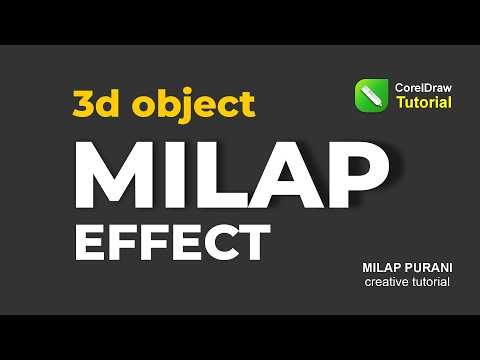 3d Objects in Coreldraw | 3D Text Effect in CorelDraw