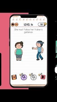 Brain Test 2 Fitness with Cindy Level 14 Walkthrough