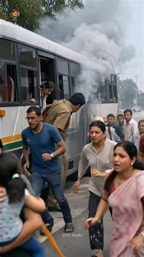 bus me aag lggy bander ne Aag ko bujha diya😱 #newvideo #cartoonvideo #monkey